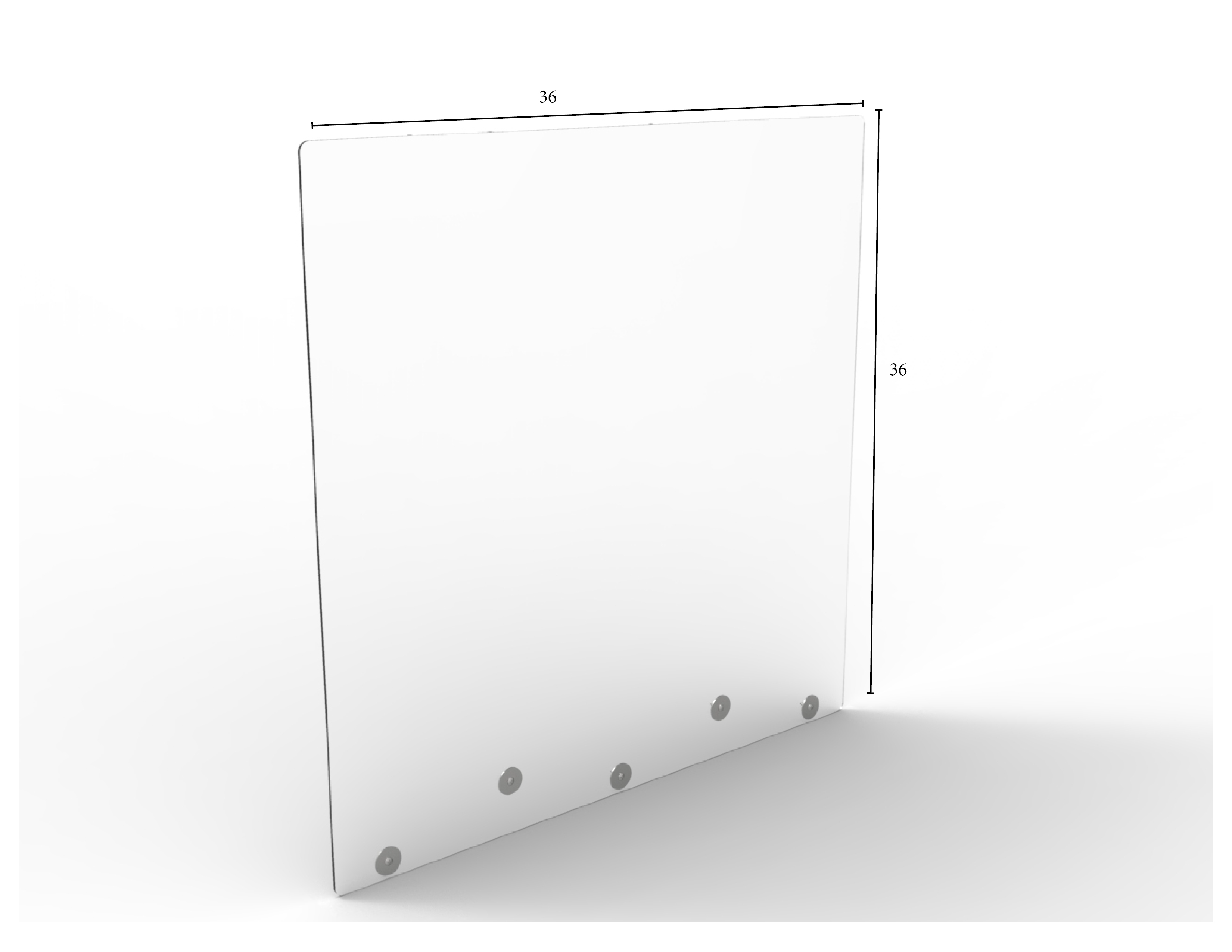 Mountable Clear Protective Shield - 36" W x 36" H | Shop Rodgers Wade